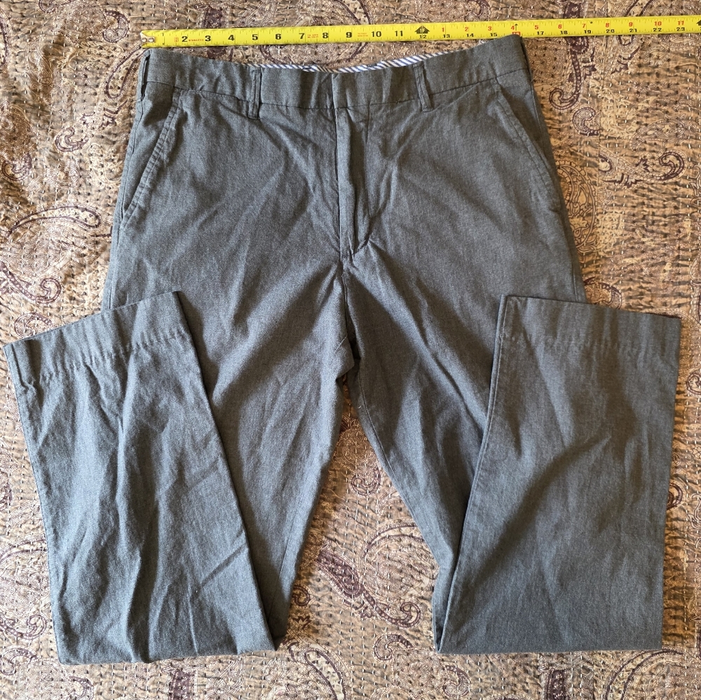 Merona Gray Chinos Lightweight Cotton Blend